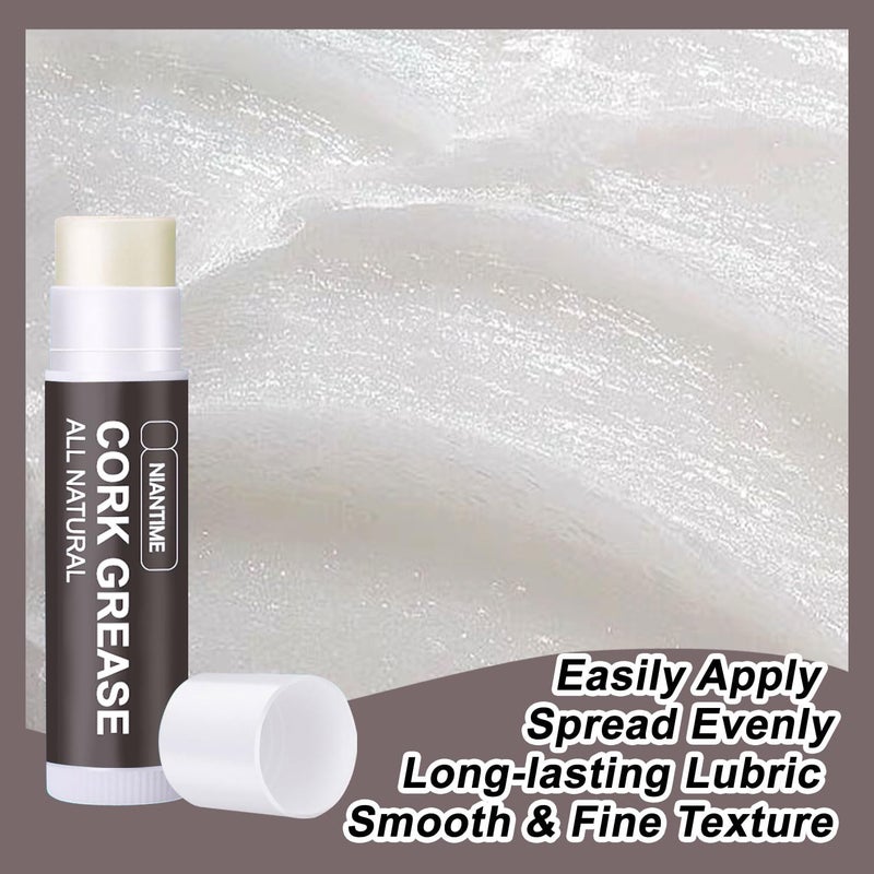 Niantime Saxophone Cork Grease, 8 pcs All-Natural Lubricating Tube Care Product for Clarinet Flute Oboes, Woodwind Instruments Accessory - Image 4